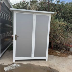 סוגר צד לבן לפנל גג טרפזי 0.5 מ"מ